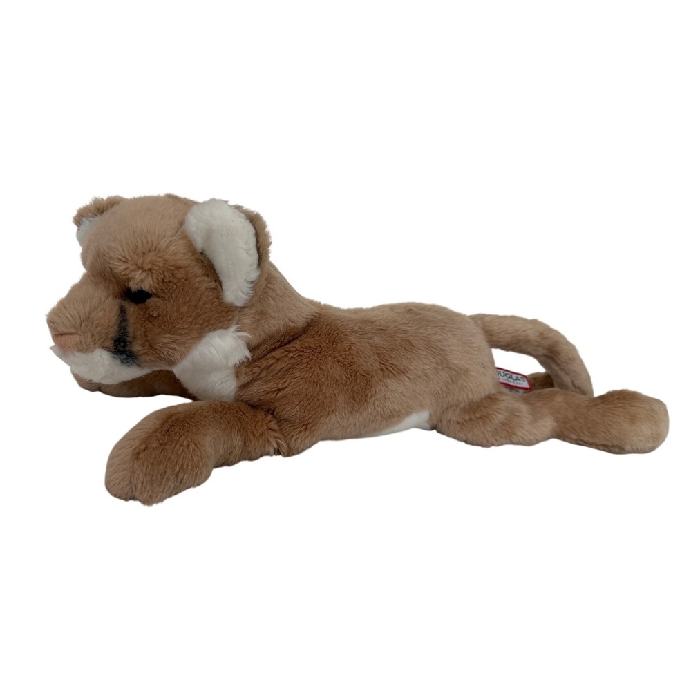Douglas Cuddle Toys Kelso Mountain Lion Cougar Plush Stuffed Animal 21 Inch Tan